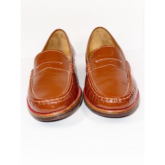 Marc Joseph East Village Leather Penny Loafer NEW Size 7.5 Patent Cognac Brown - Picture 7 of 16